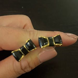 Kate Spade Black Bow Stud Earrings